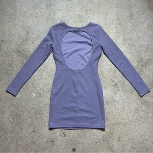 Open Back Long-sleeve Mini Dress 💙✨